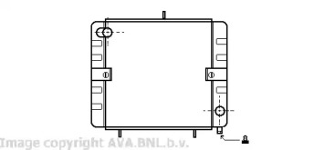 Радиатор, охлаждение двигателя AVA QUALITY COOLING VW2031