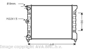 Теплообменник AVA QUALITY COOLING VW2038