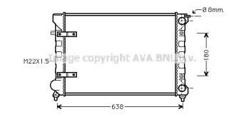 Теплообменник AVA QUALITY COOLING VW2048