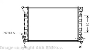 Теплообменник AVA QUALITY COOLING VW2072