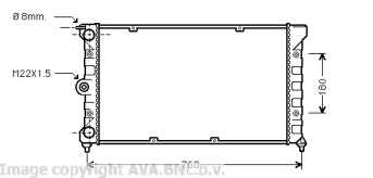 Теплообменник AVA QUALITY COOLING VW2080