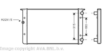 Теплообменник AVA QUALITY COOLING VW2105