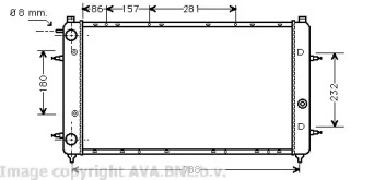 Теплообменник AVA QUALITY COOLING VW2114