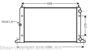 Теплообменник AVA QUALITY COOLING VW2134