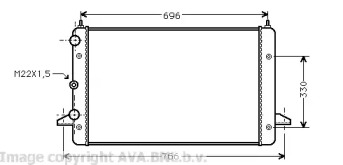 Теплообменник AVA QUALITY COOLING VW2135