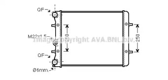 Теплообменник AVA QUALITY COOLING VW2152