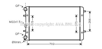 Теплообменник AVA QUALITY COOLING VW2174