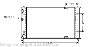 Теплообменник AVA QUALITY COOLING VW2192