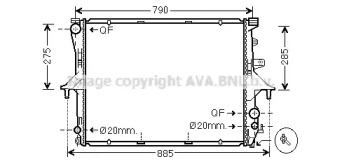 Теплообменник AVA QUALITY COOLING VW2198