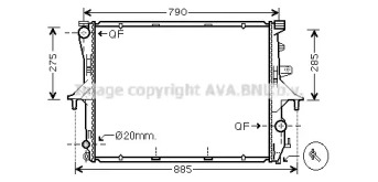 Теплообменник AVA QUALITY COOLING VW2199