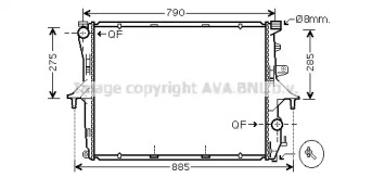 Теплообменник AVA QUALITY COOLING VW2214