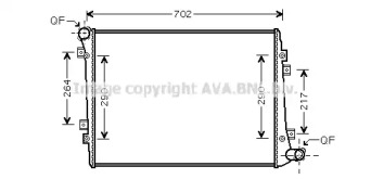 Теплообменник AVA QUALITY COOLING VW2224