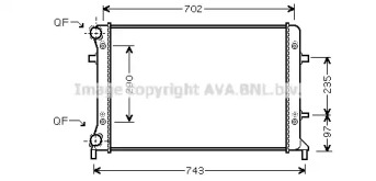 Теплообменник AVA QUALITY COOLING VW2228