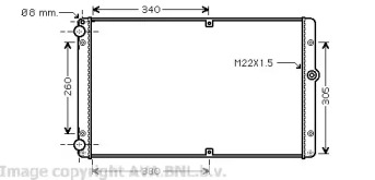 Теплообменник AVA QUALITY COOLING VW2245