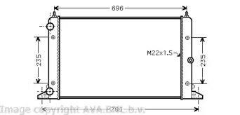 Теплообменник AVA QUALITY COOLING VW2247