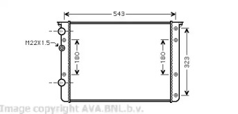 Теплообменник AVA QUALITY COOLING VW2260