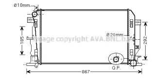 Теплообменник AVA QUALITY COOLING VW2282