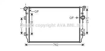 Теплообменник AVA QUALITY COOLING VW2287