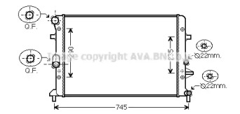 Теплообменник AVA QUALITY COOLING VW2289