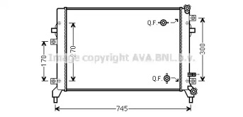 Теплообменник AVA QUALITY COOLING VW2295