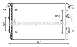 Теплообменник AVA QUALITY COOLING VW2324