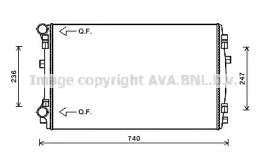 Теплообменник AVA QUALITY COOLING VW2338