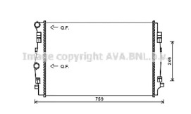 Теплообменник AVA QUALITY COOLING VW2344