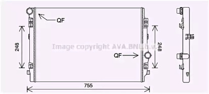 Теплообменник AVA QUALITY COOLING VW2398