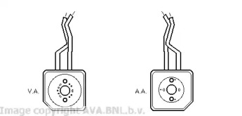 масляный радиатор, двигательное масло AVA QUALITY COOLING VW3100