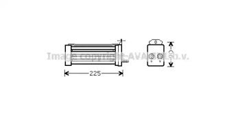 масляный радиатор, двигательное масло AVA QUALITY COOLING VW3276