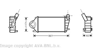 Интеркулер AVA QUALITY COOLING VW4194