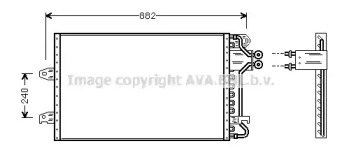 Конденсатор AVA QUALITY COOLING VW5140