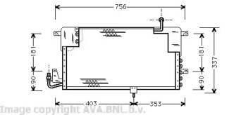 Конденсатор AVA QUALITY COOLING VW5141