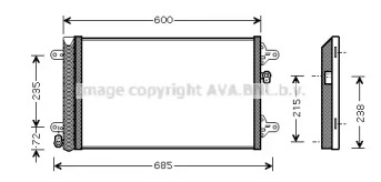 Конденсатор AVA QUALITY COOLING VW5183D