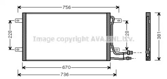 Конденсатор AVA QUALITY COOLING VW5187