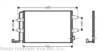 Конденсатор AVA QUALITY COOLING VW5252