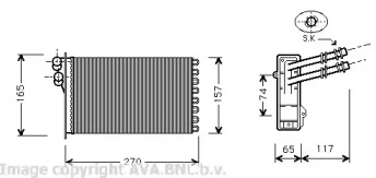 Теплообменник AVA QUALITY COOLING VW6175