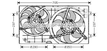 Вентилятор AVA QUALITY COOLING VW7503