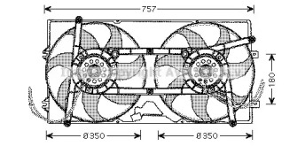 Вентилятор AVA QUALITY COOLING VW7504