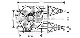 Вентилятор AVA QUALITY COOLING VW7507