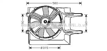 Вентилятор AVA QUALITY COOLING VW7509