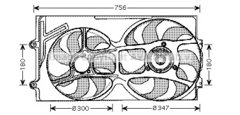 Вентилятор AVA QUALITY COOLING VW7514