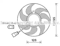 Вентилятор AVA QUALITY COOLING VW7535