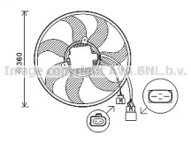 Вентилятор AVA QUALITY COOLING VW7537