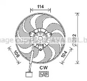 Вентилятор AVA QUALITY COOLING VW7539