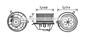 Электродвигатель AVA QUALITY COOLING VW8342