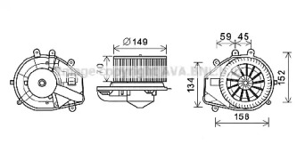 Электродвигатель AVA QUALITY COOLING VW8352