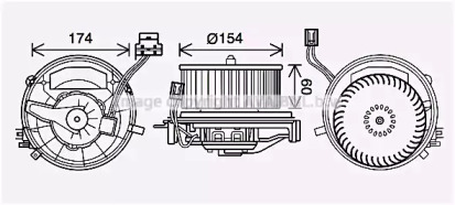 Электродвигатель AVA QUALITY COOLING VW8399