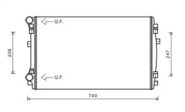 Теплообменник AVA QUALITY COOLING VWA2338