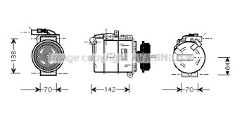 Компрессор AVA QUALITY COOLING VWAK087